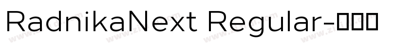 RadnikaNext Regular字体转换